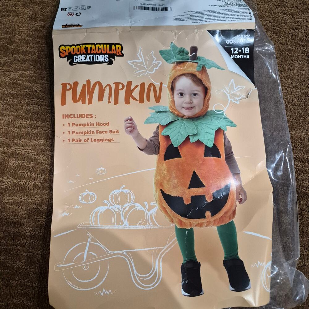 Halloween costume Child PUMPKIN COSTUME size 12 -18 months